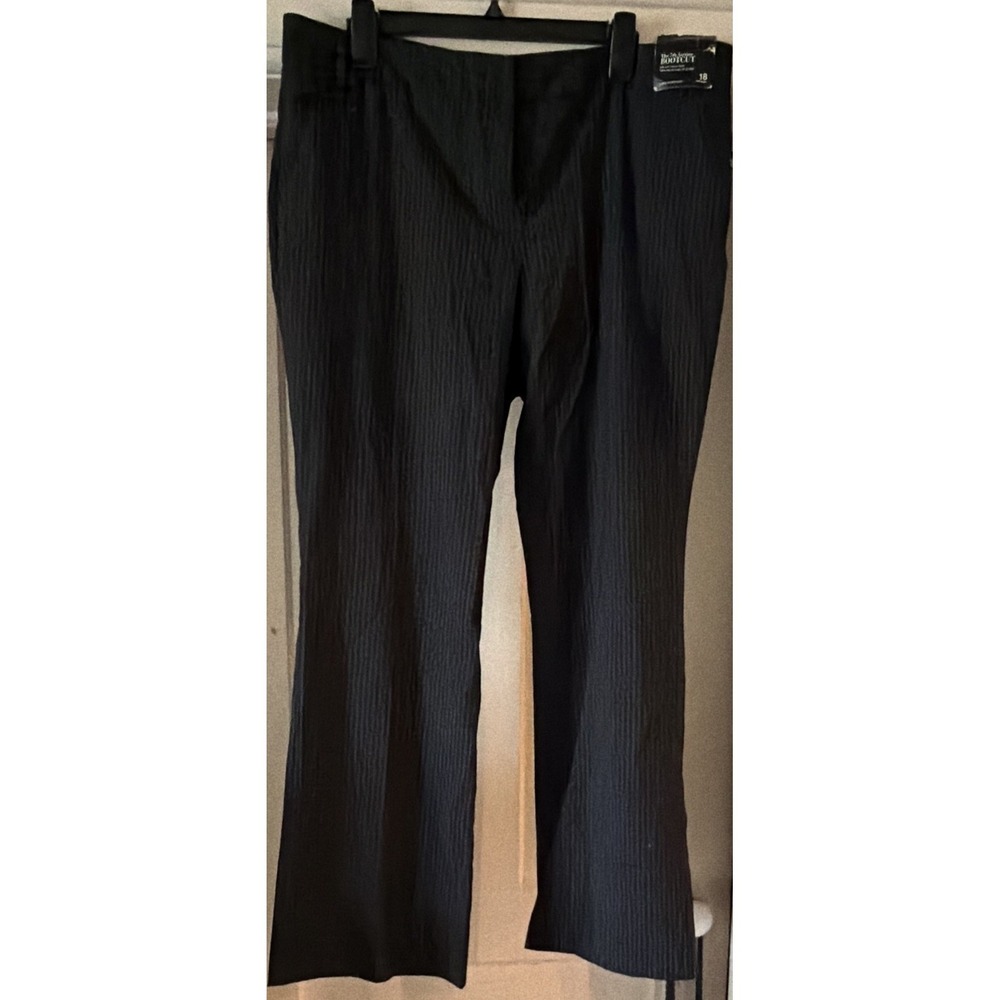 #42 7th Avenue Women's Black Bootcut Stretch Pants Regular Size 18